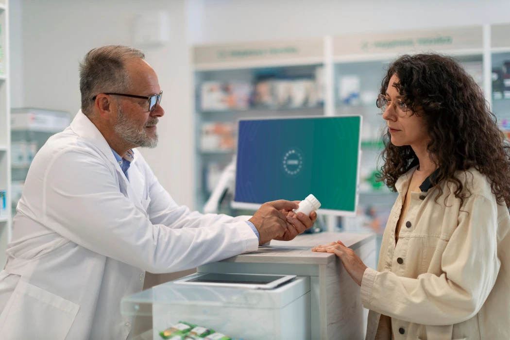 Pharmacist at work