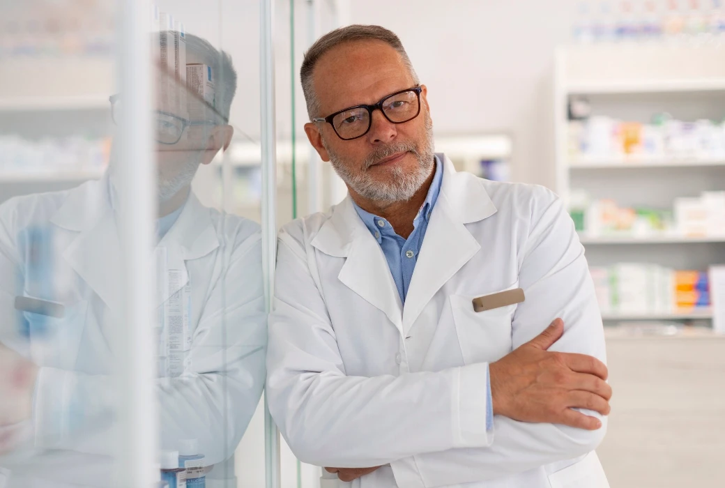 Pharmacist at work