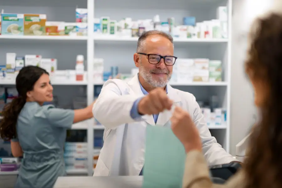 Pharmacist at work